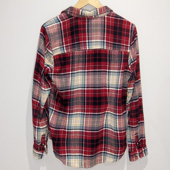 American Eagle Women's Button Plaid Down Shirt - Picture 3 of 3